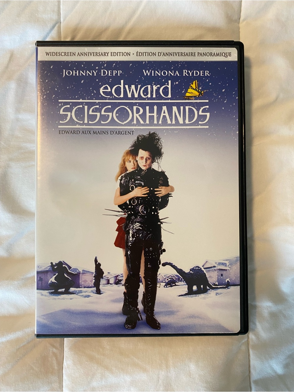 Edward Scissorhands Widescreen Anniversary Edition DVD - Blue/White Cover